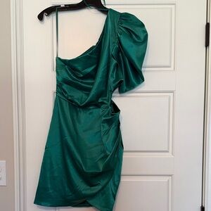 DO+BE Teal One-Shoulder Dress